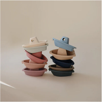 Brinquedo De Banho Barcos Mushie Petal - Fácil de Limpar