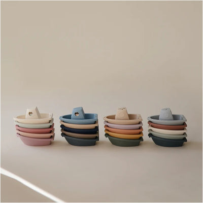 Brinquedo De Banho Barcos Mushie Petal - Seguro Para Brincar